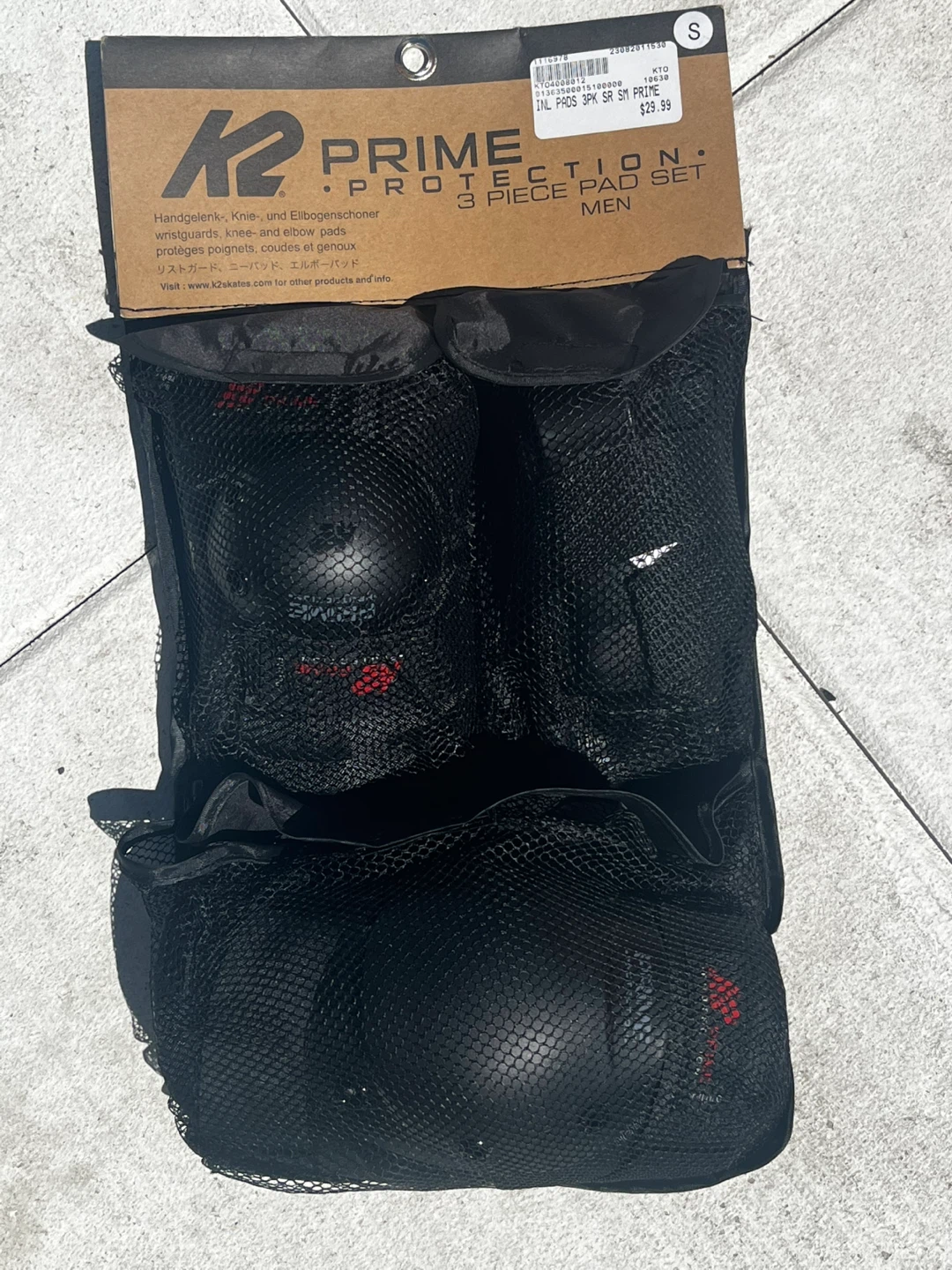 K2 Prime Protection 3 Piece Pad Set