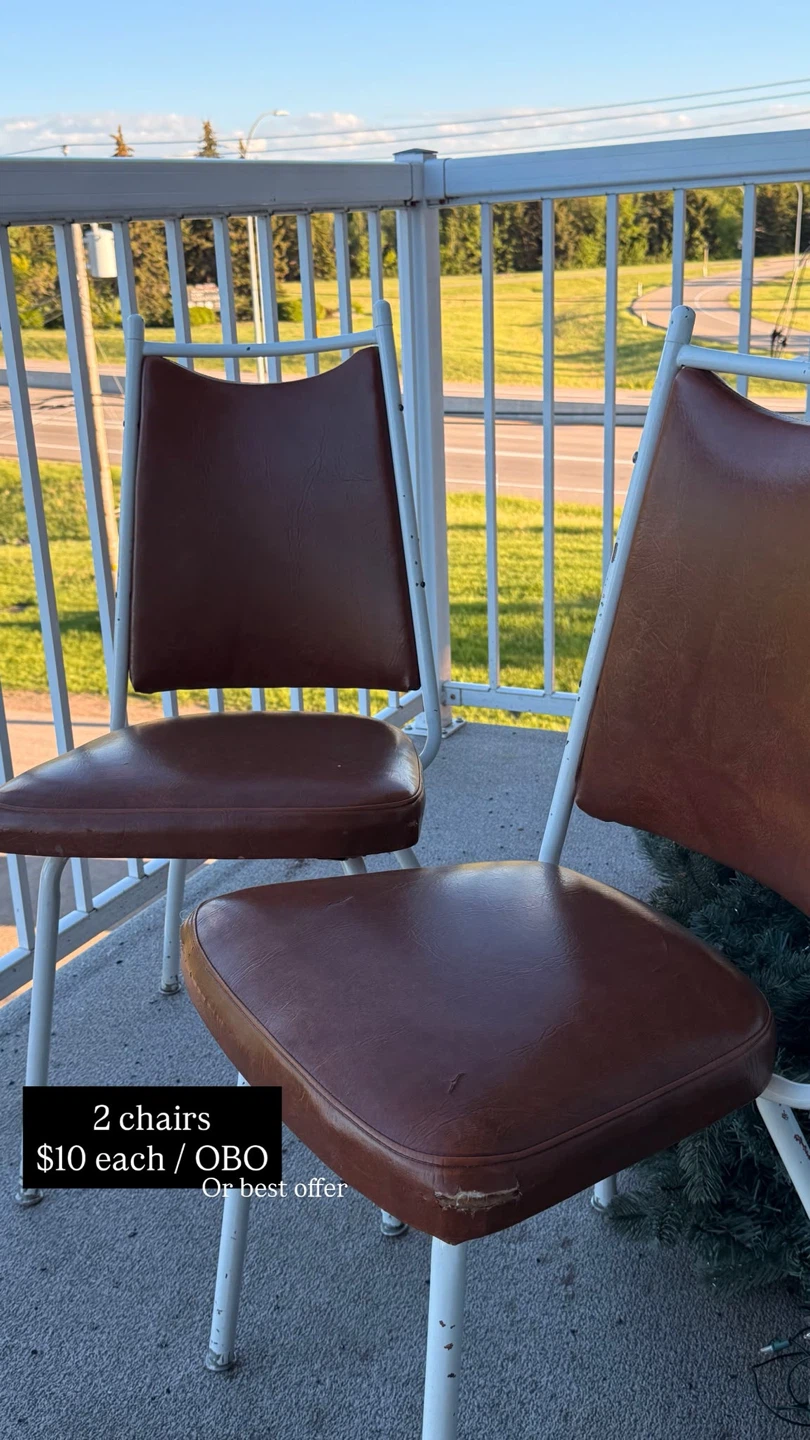 2 Brown Chairs