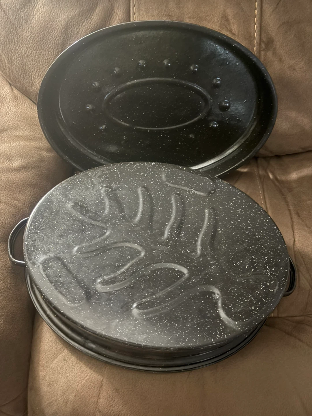 Black Roasting Pan with Lid - photo 4