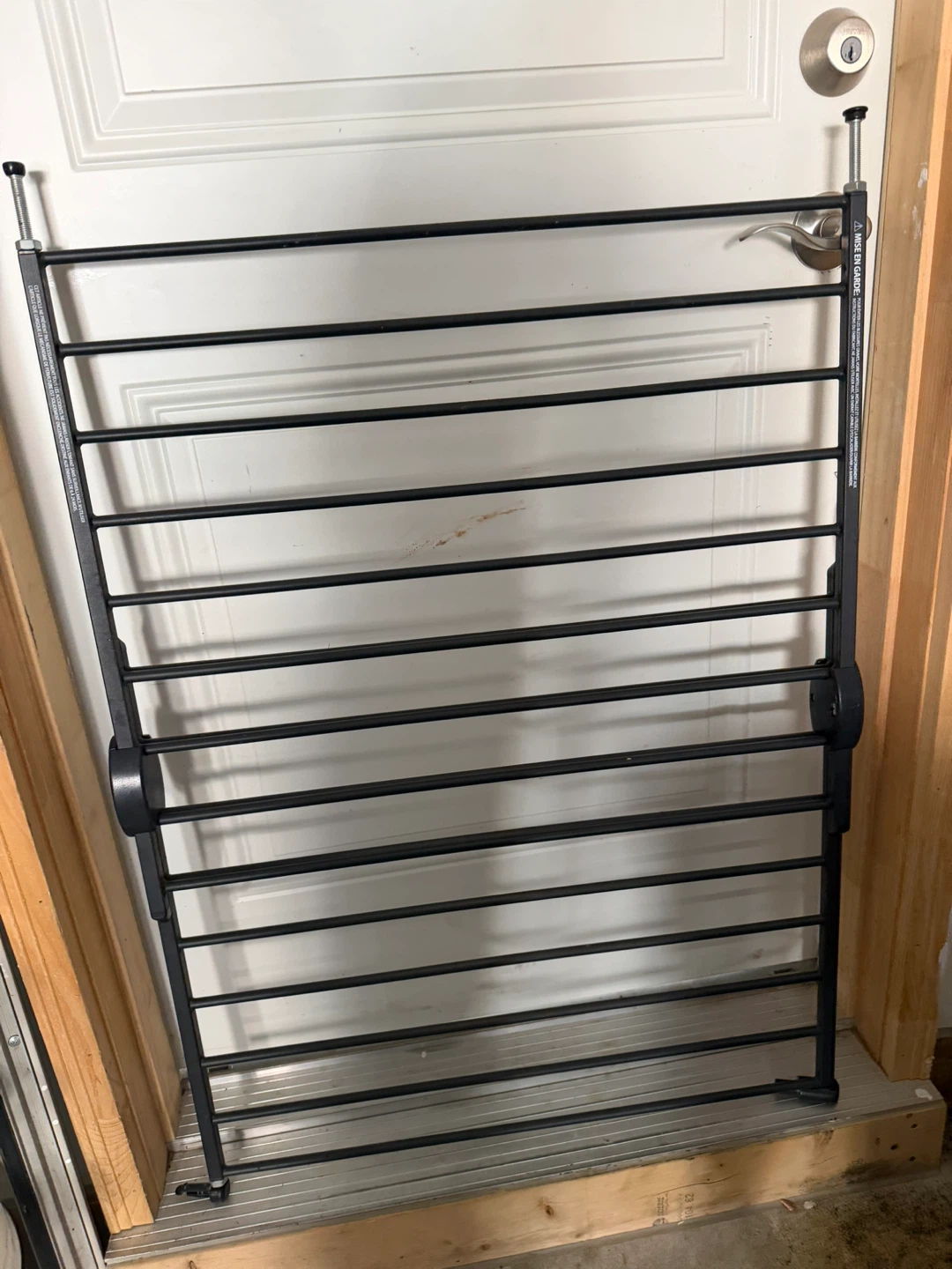Black Metal Safety Gate - photo 2