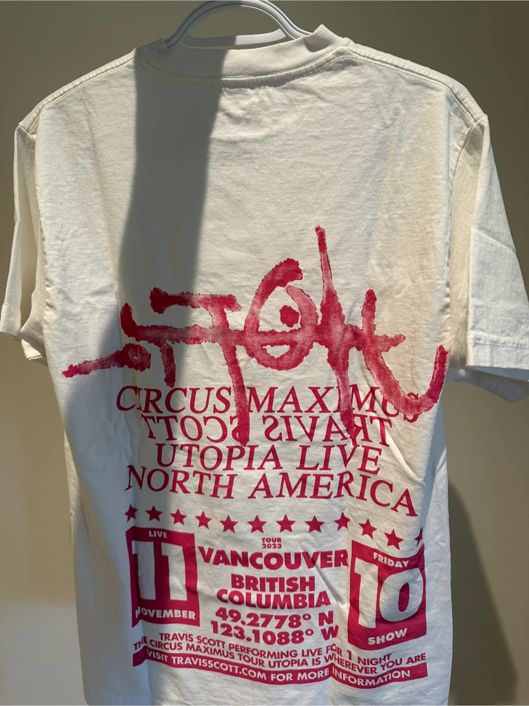 Travis Scott Circus Maximus Tee — Vancouver Nov 11 (Size M) - photo 2