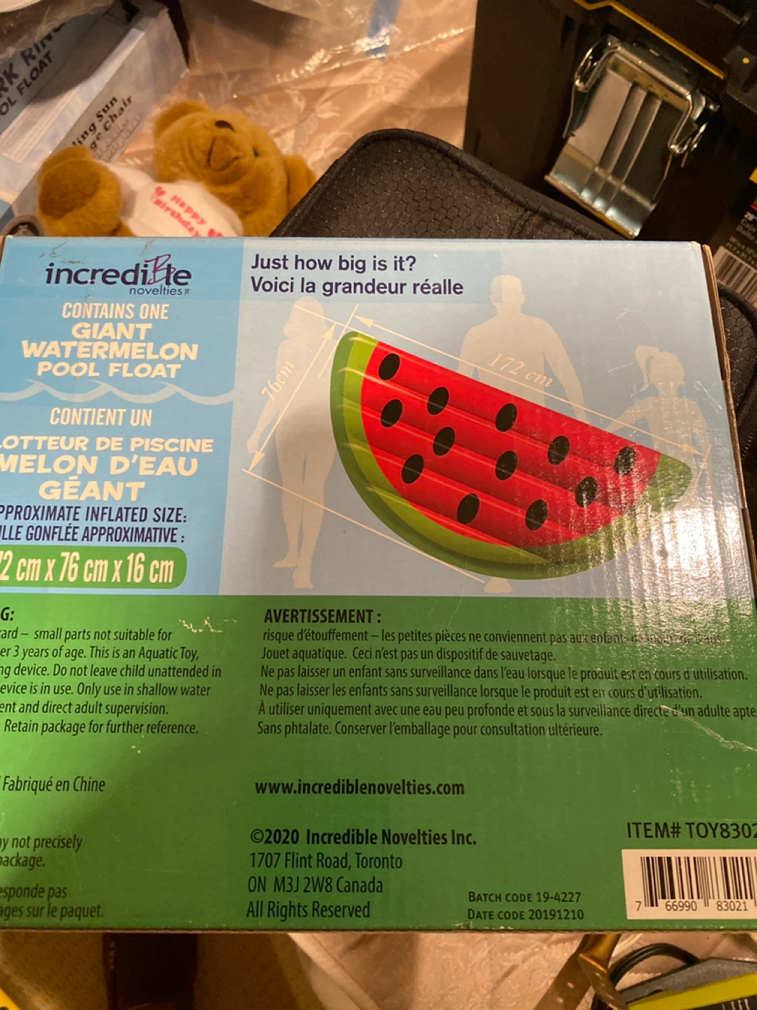 Incredible Novelties Giant Watermelon Pool Float - photo 2