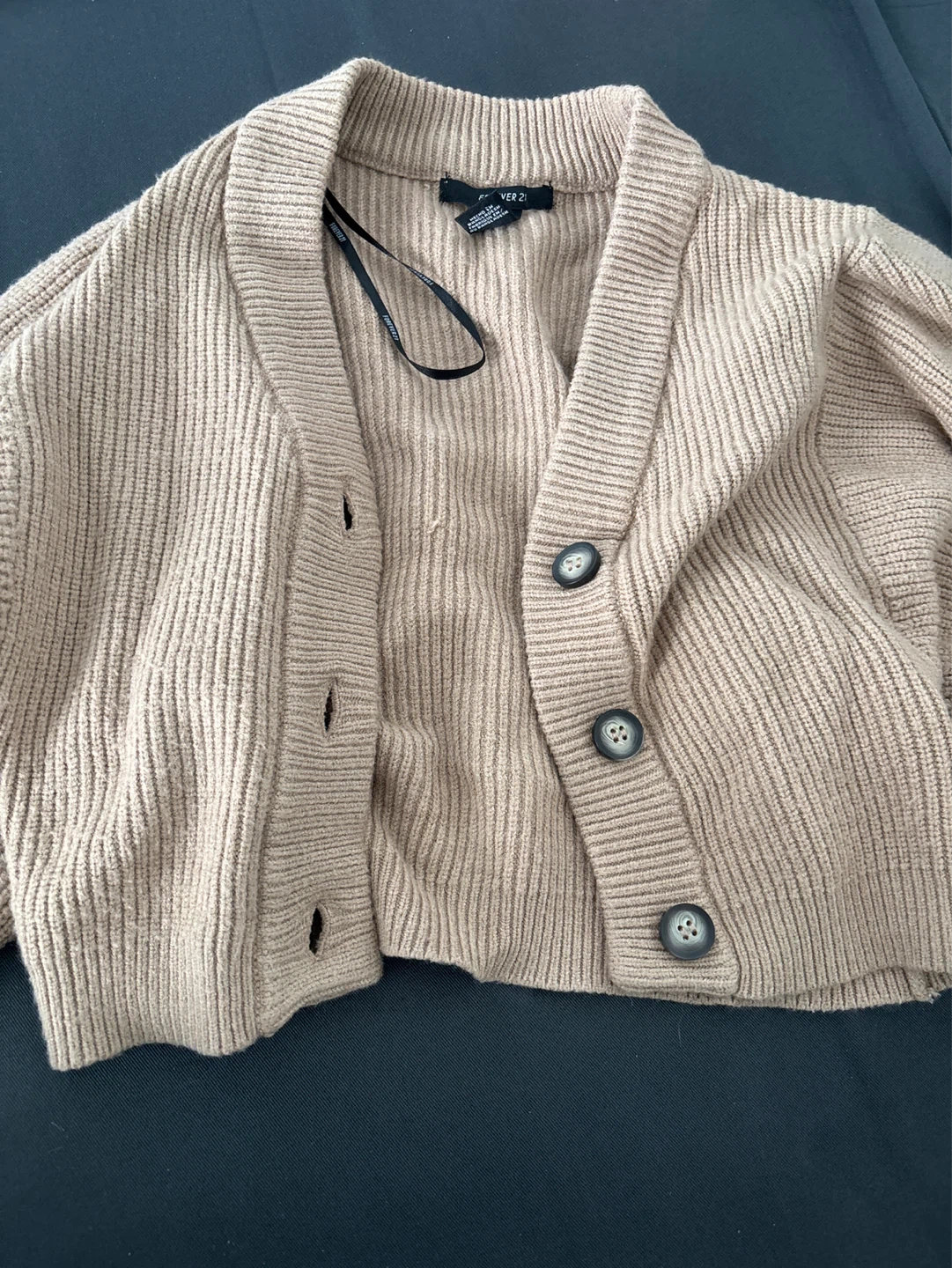 Forever 21 Tan Cardigan Sweater