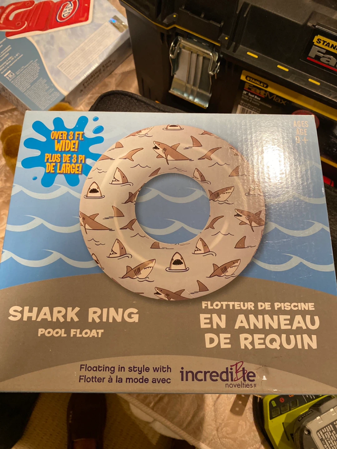 Incredible Novelties Shark Ring Pool Float - 105 cm
