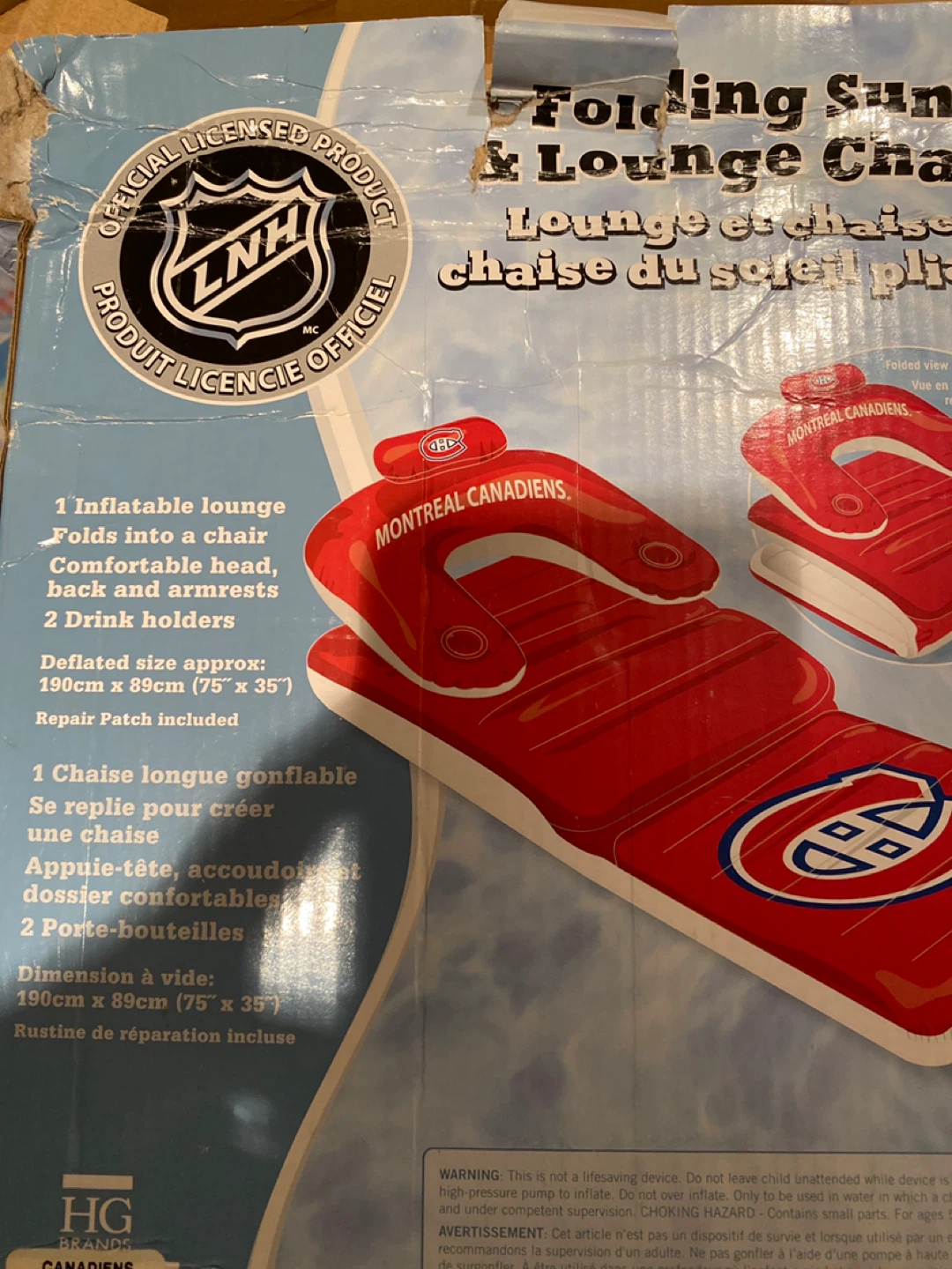 Montreal Canadiens Folding Sun & Lounge Chair - photo 2