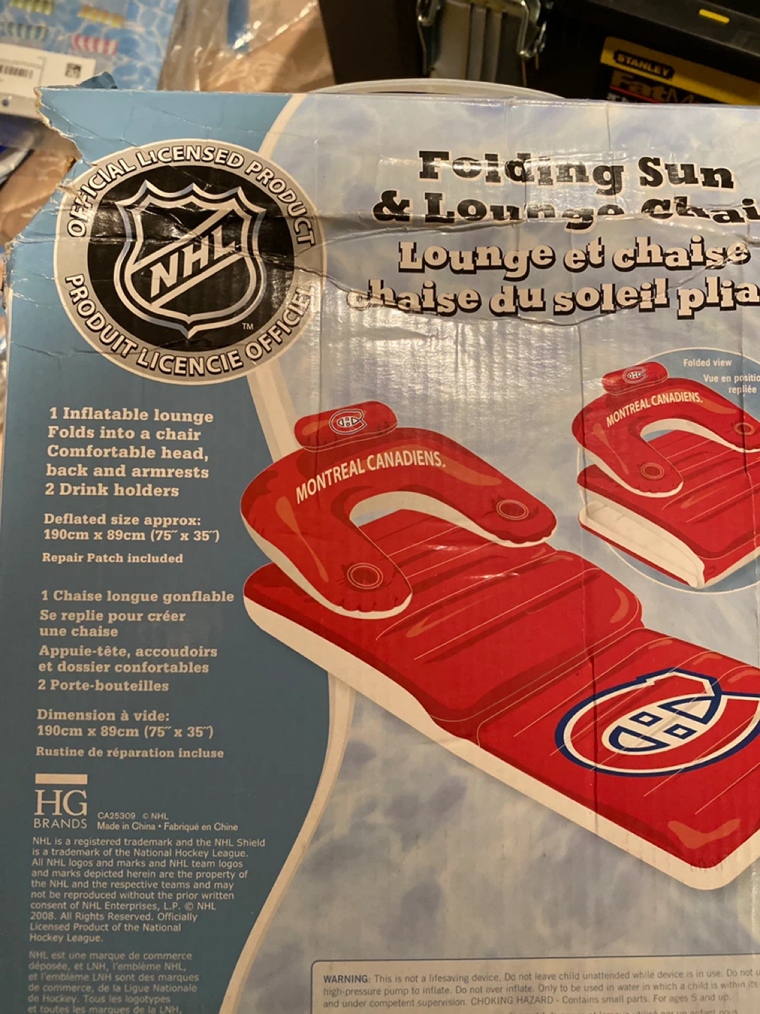 Montreal Canadiens Folding Sun & Lounge Chair