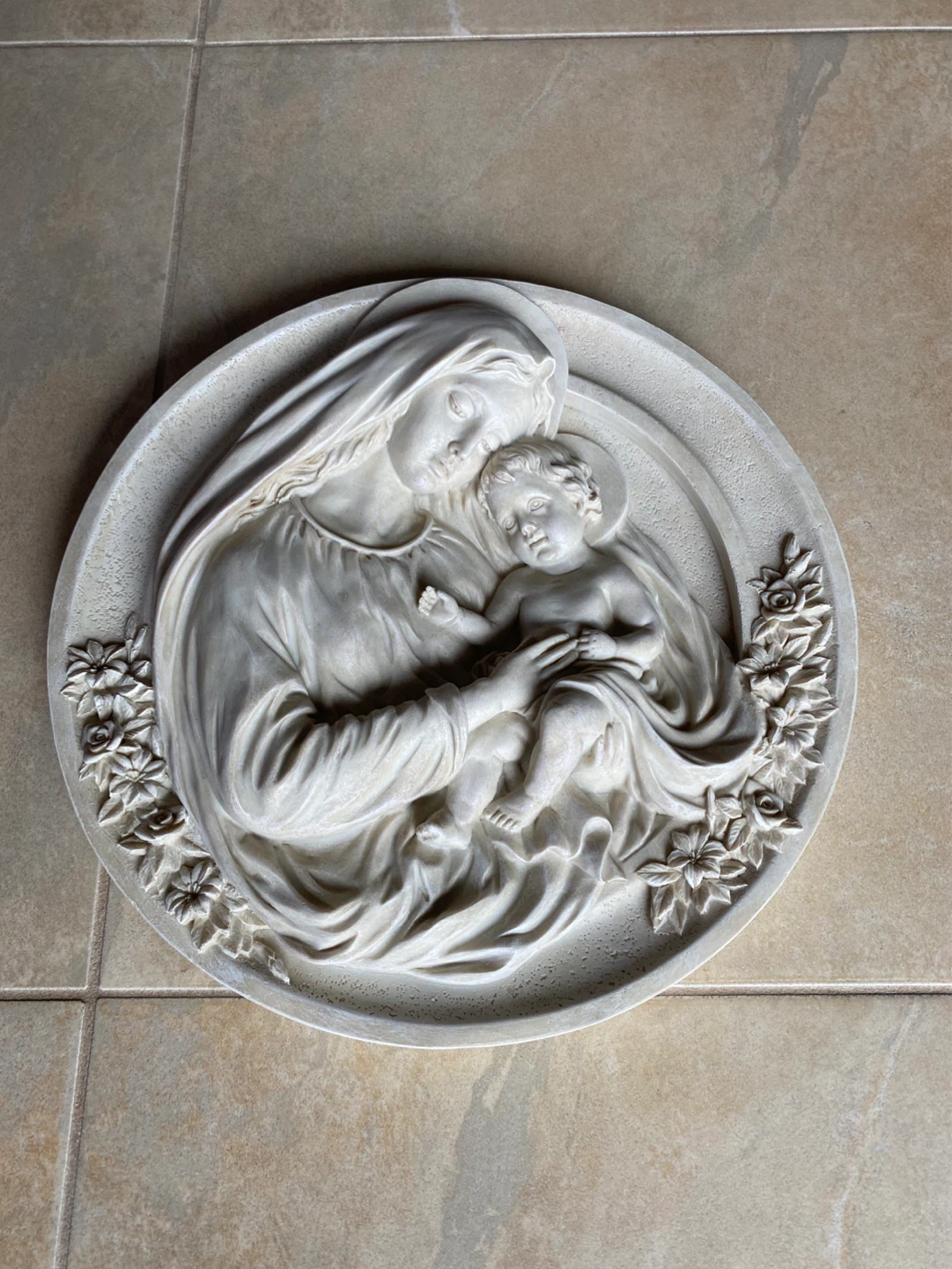Madonna and Child Wall Plaque