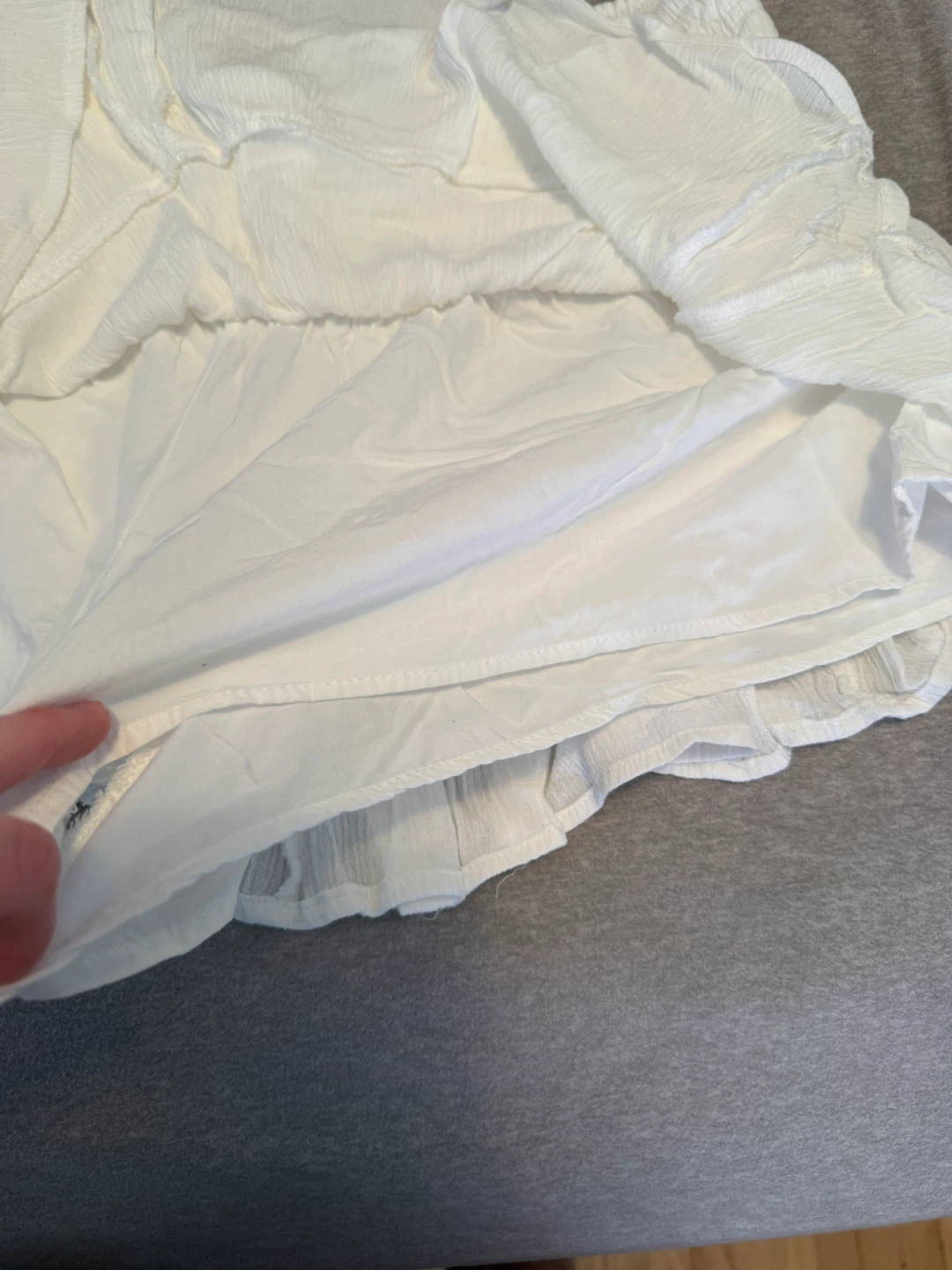 Garage White flowy mini skirt - photo 3