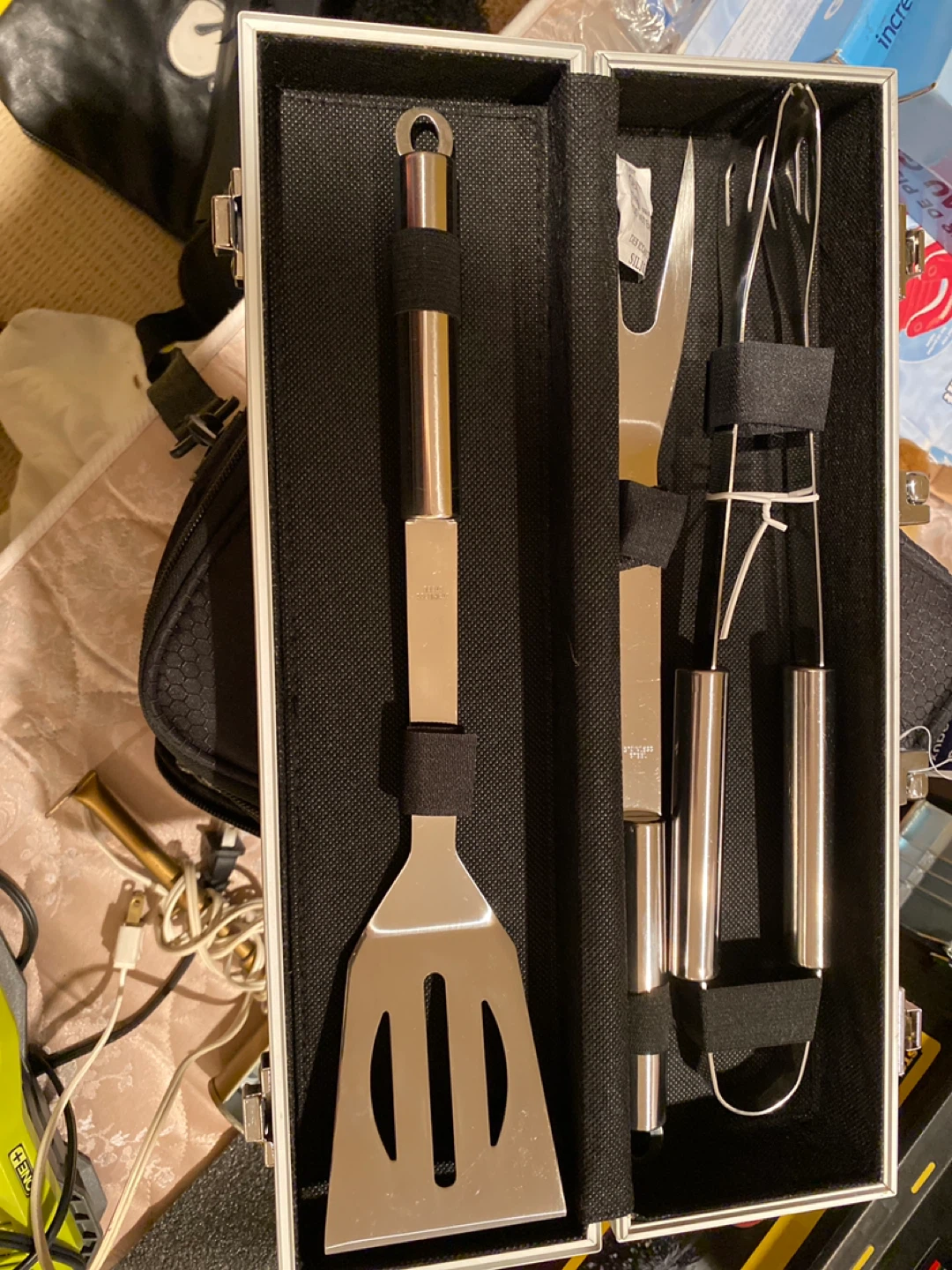 3 Pcs. Deluxe Stainless Steel BBQ Set - photo 3