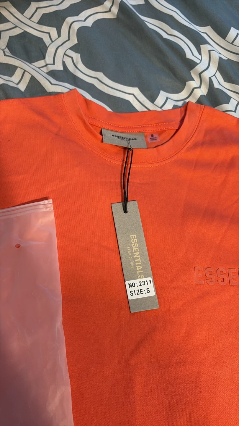 ESSENTIALS  Fear of God Orange T-Shirt Size S - photo 3
