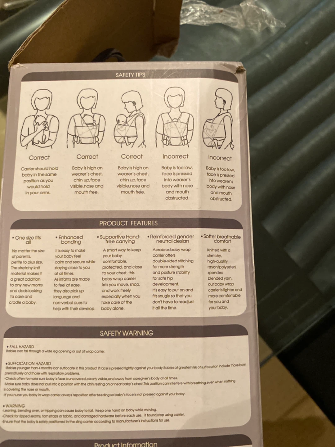 ACR ABROS Baby Wrap Carrier - photo 2