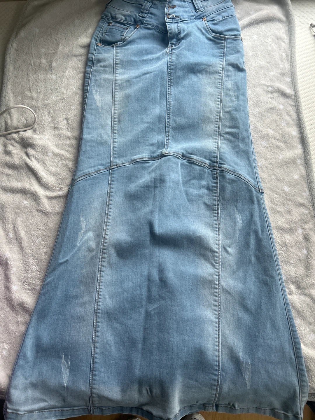 Women's Denim Maxi Skirt