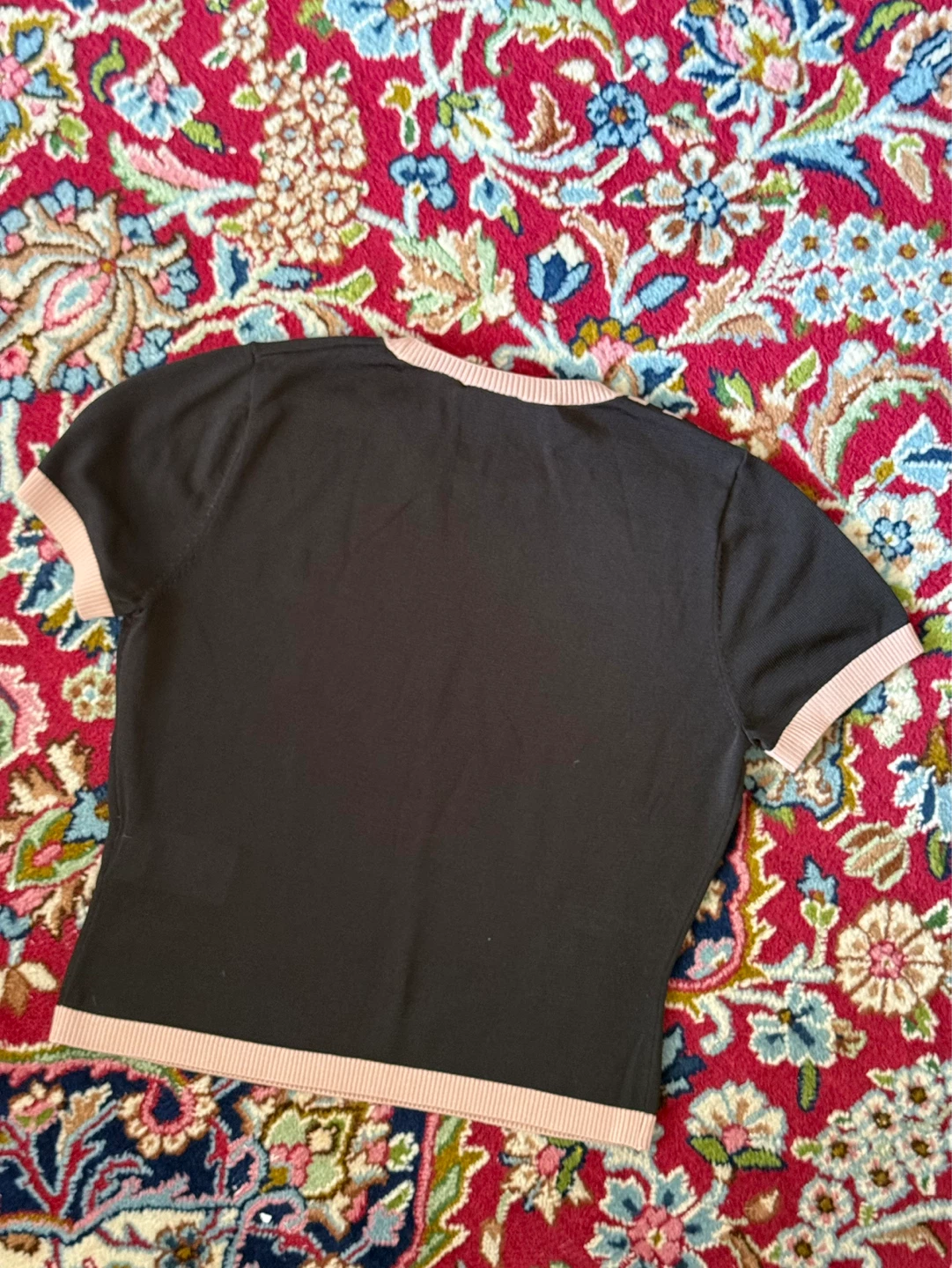 Women’s Adidas Three-Stripe Knitted Tee Medium - photo 2