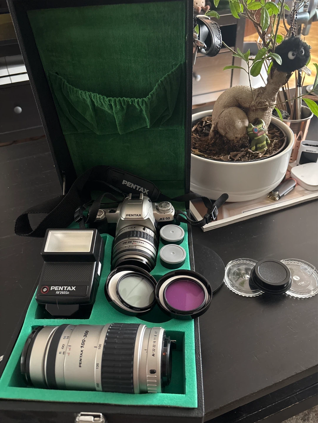 Pentax MZ-50 Camera with Lenses and Flash