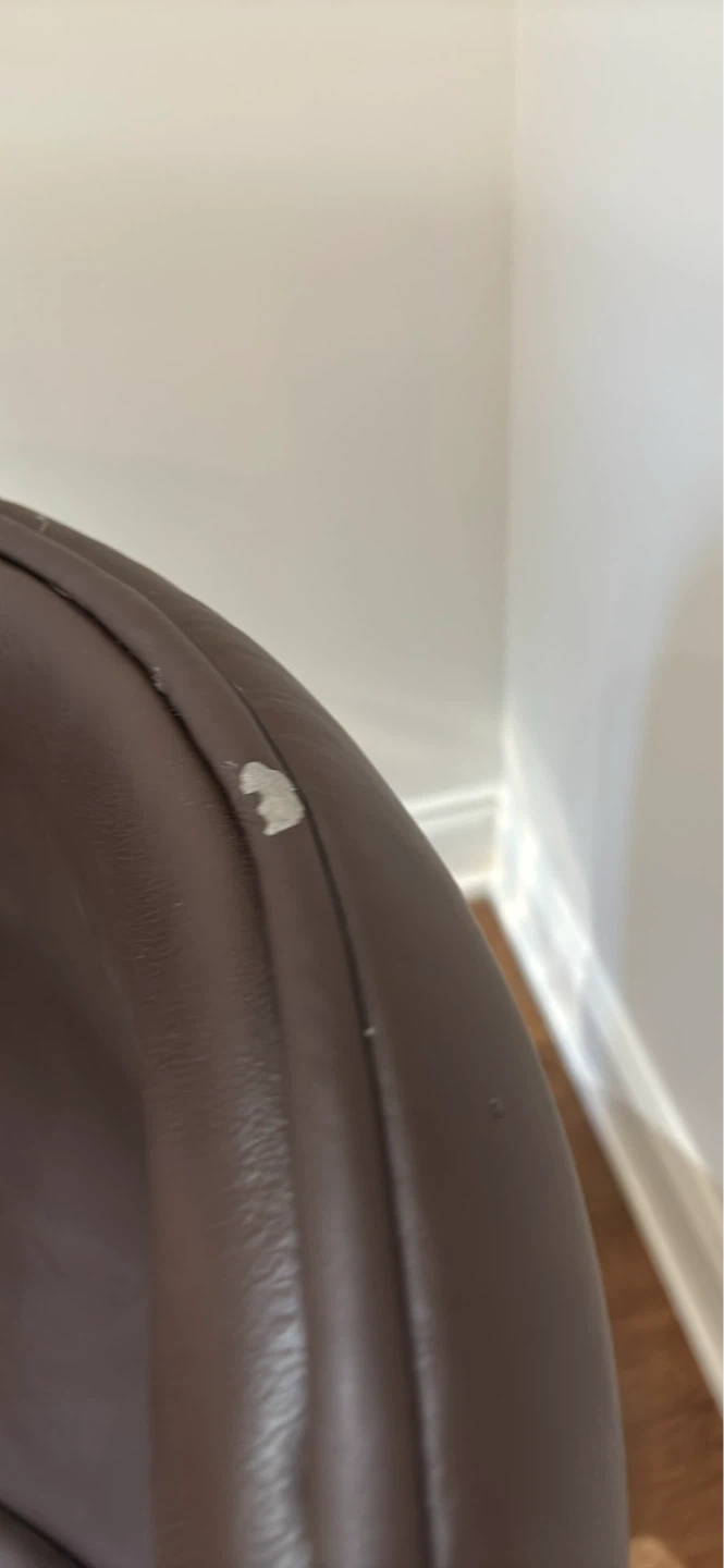 NEW Brown Egg Chair swivel with Chrome Base - photo 5