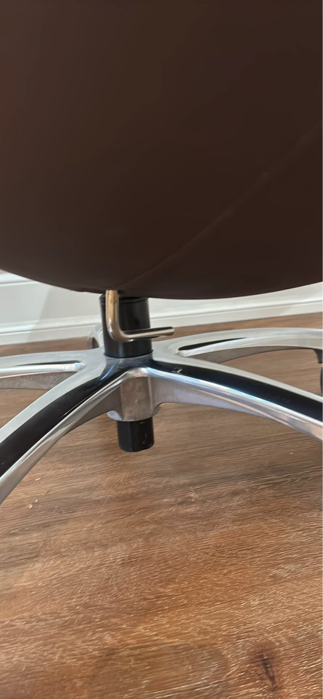 NEW Brown Egg Chair swivel with Chrome Base - photo 4