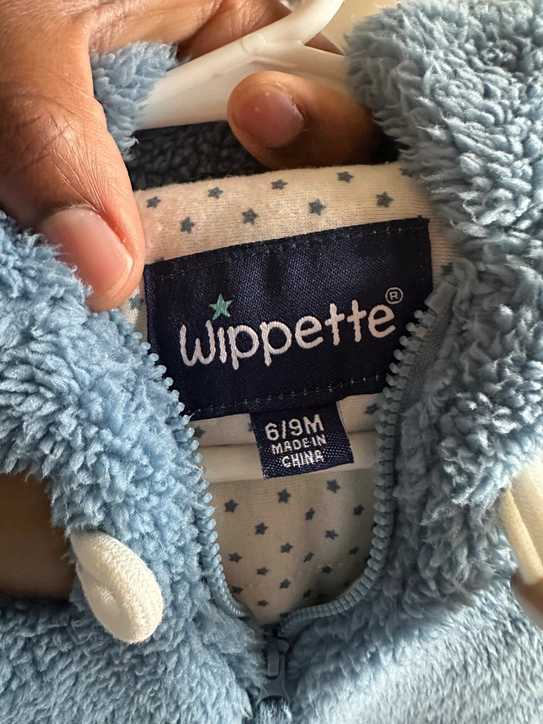 Wippette Blue Fleece Snowsuit 6/9 Months - photo 3