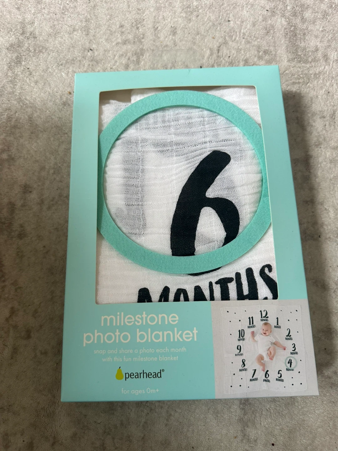 Pearhead Milestone Photo Blanket