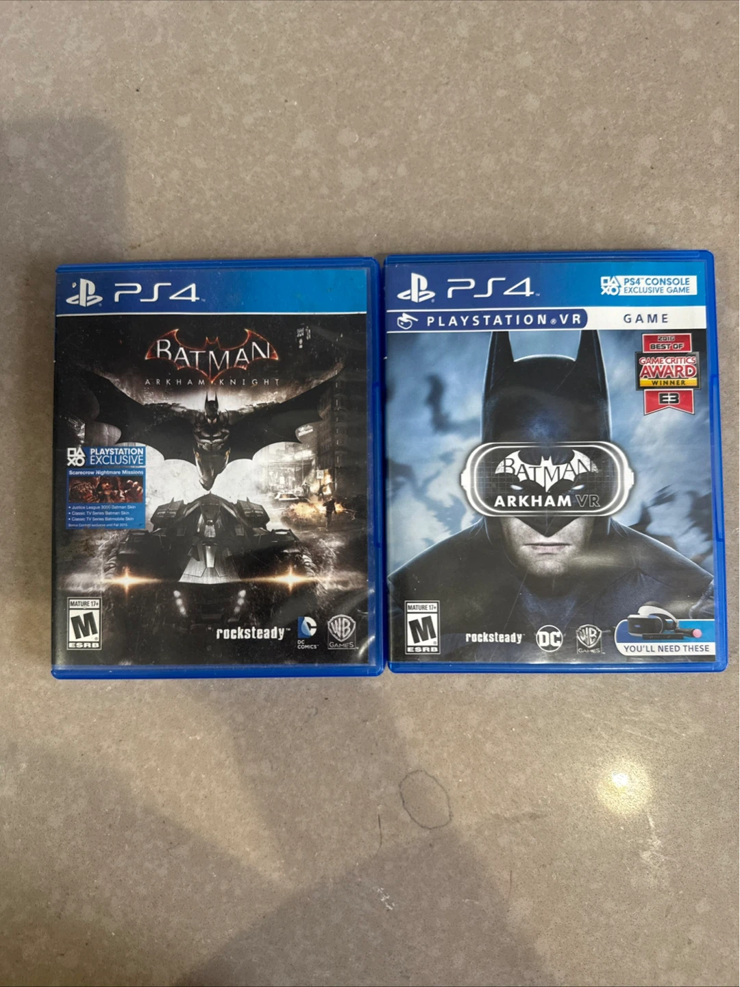 Batman Arkham VR and Arkham Knight PS4 Game Bundle