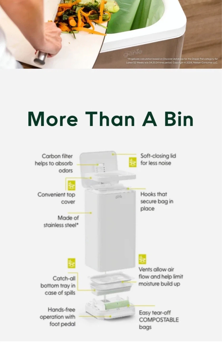 Compost Genie Compost Bin - Silver - photo 2