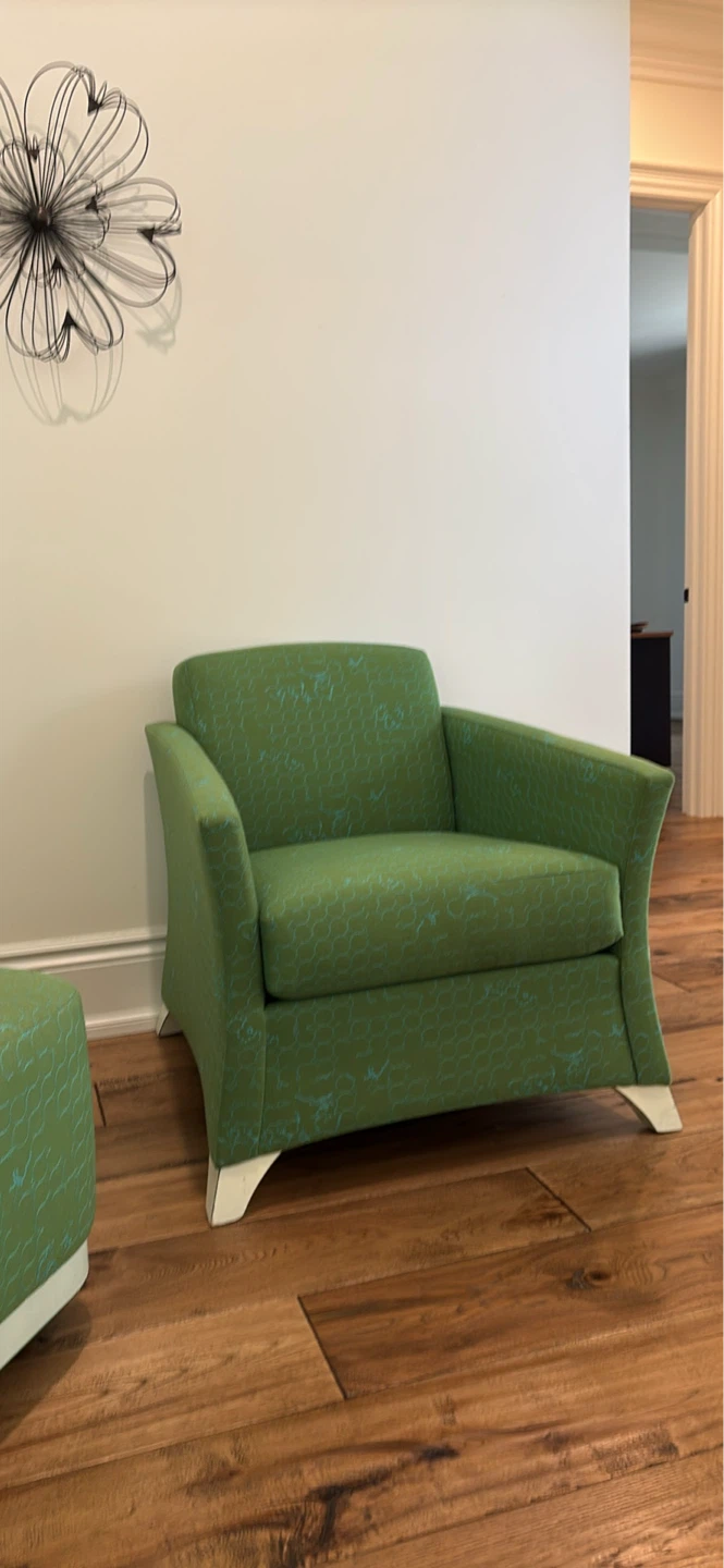 NEW Green Chaise Lounge and Armchair Set - photo 3