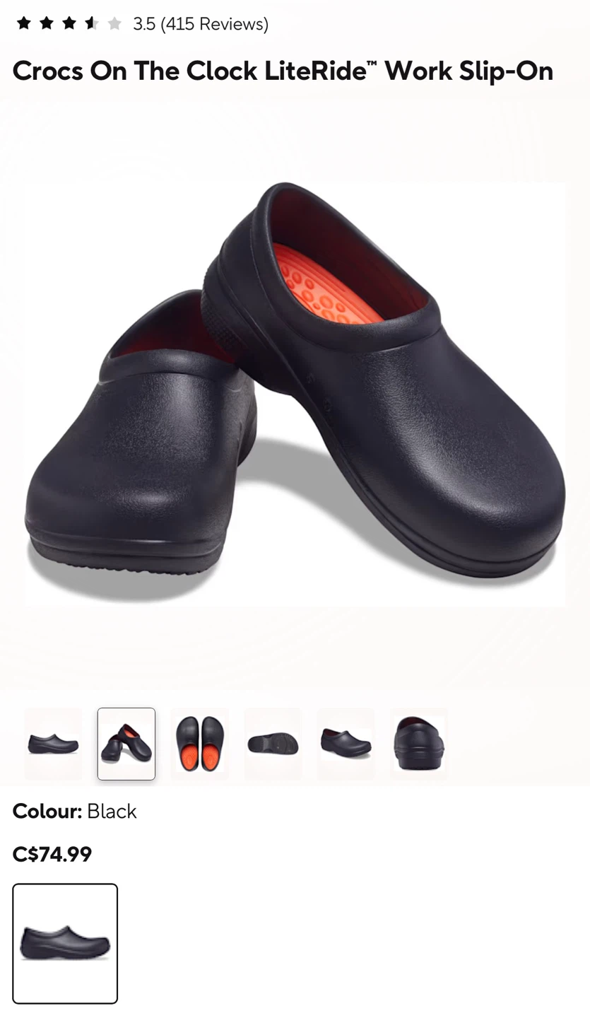 Crocs On The Clock LiteRide Work Slip-On Shoes - photo 3