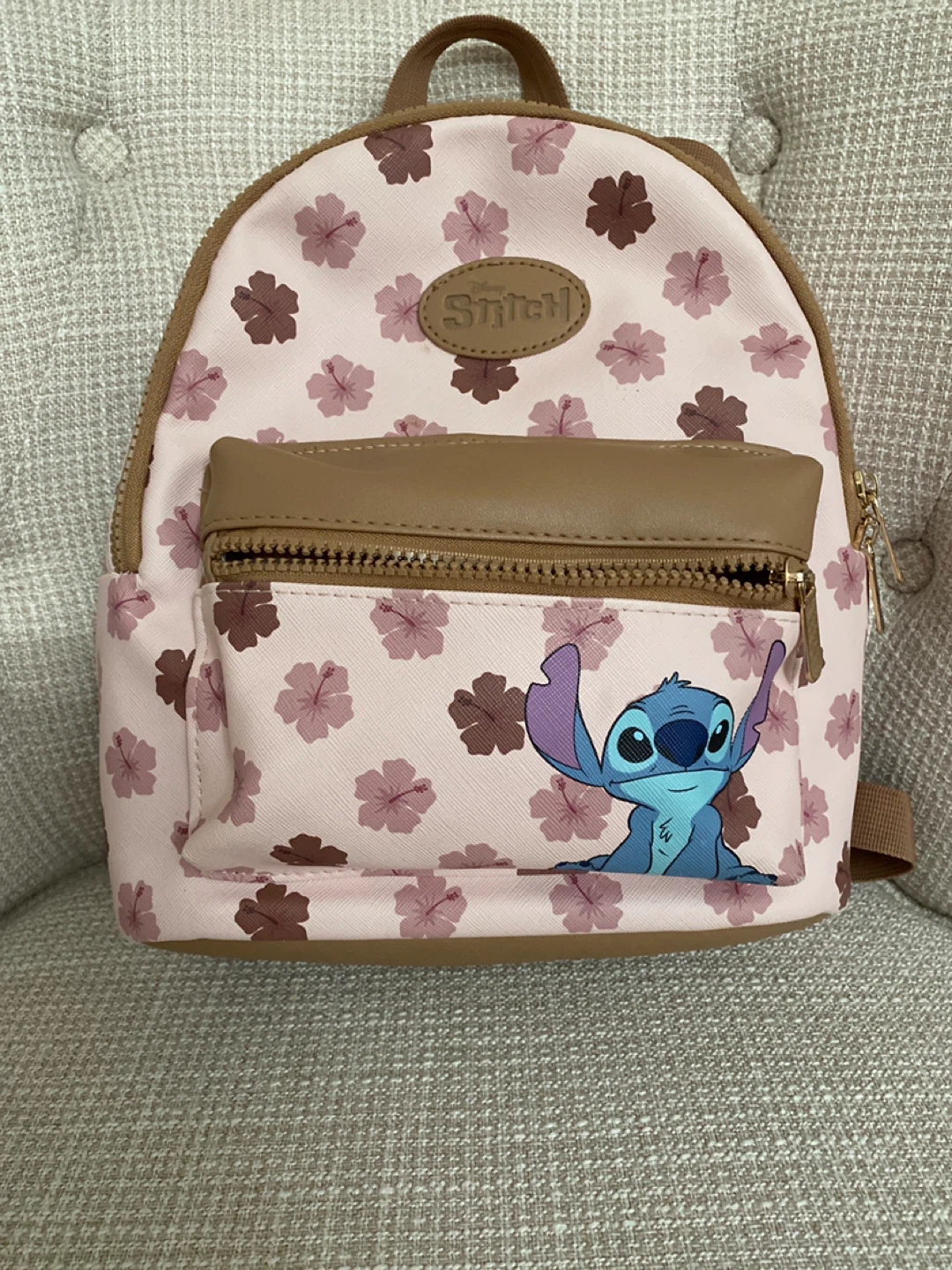 Disney Stitch Floral Mini Backpack