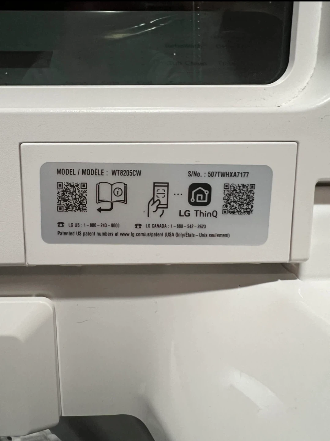LG Top Load Washing Machine and LG Dryer - photo 5