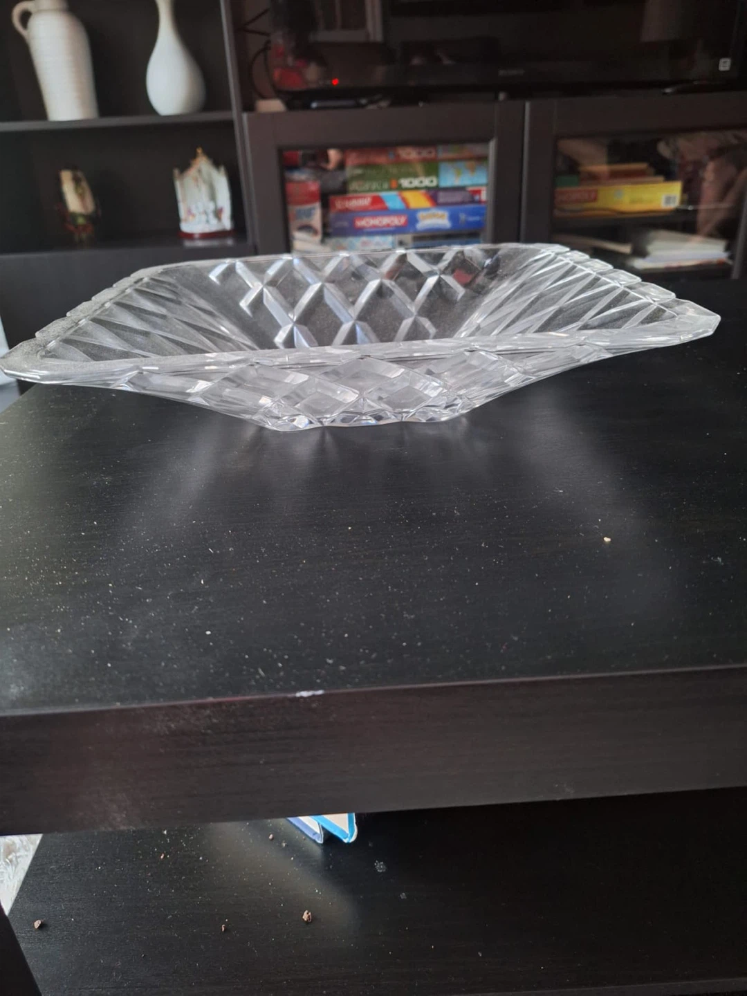 Clear Glass Square Serving Bowl - photo 2