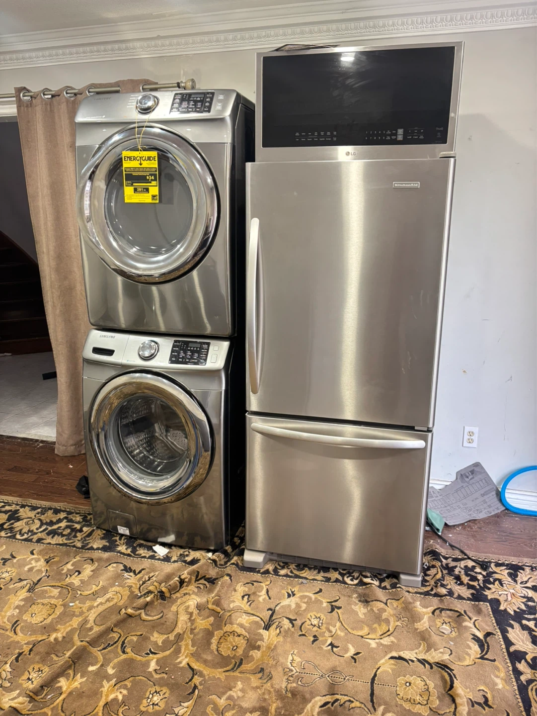 Appliances set fridge stove washer dryer can DELIVER - photo 3