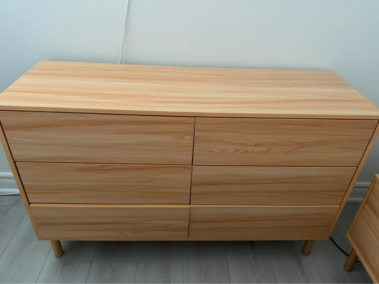 Matching furniture set -  6 drawer dresser and 2 nightstands