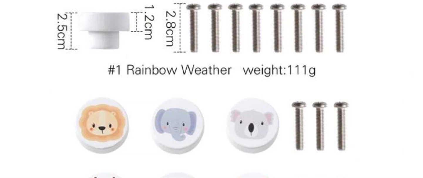 Children's Drawer Knobs - Animal Design