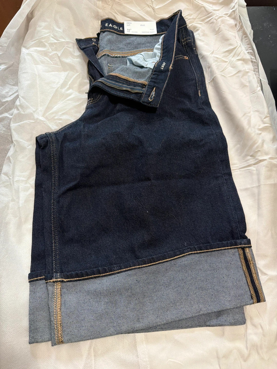 American Eagle Women's Dark Wash Denim Shorts Size 10