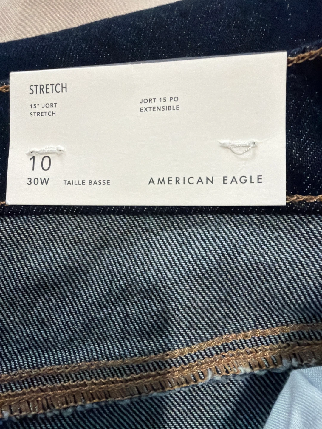 American Eagle Women's Dark Wash Denim Shorts Size 10 - photo 2