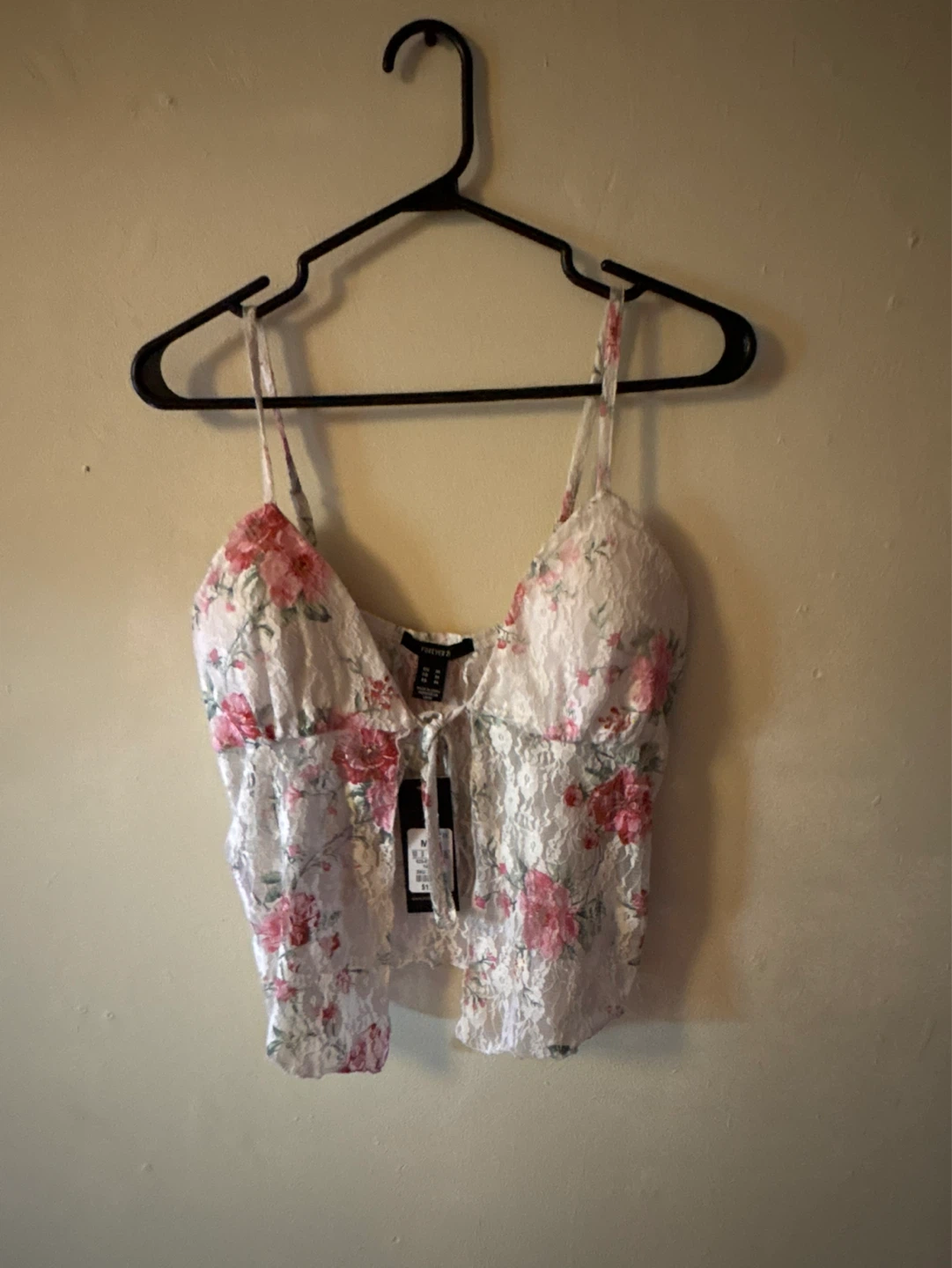 Forever 21 Floral Lace Cami Top