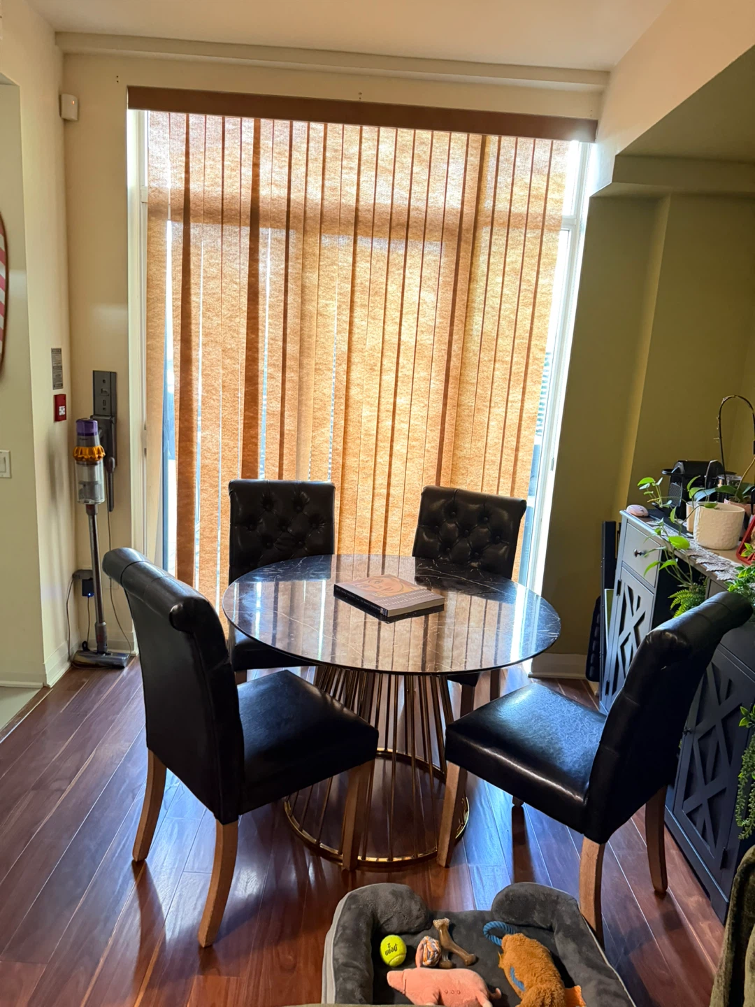 Tufted Faux Leather Dining Chair - photo 5