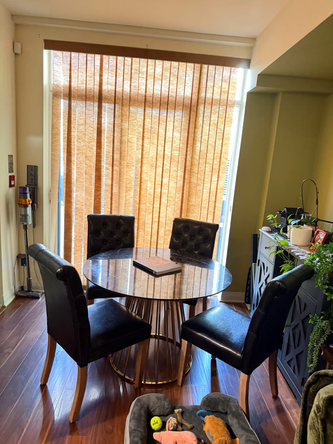 Tufted Faux Leather Dining Chair - photo 4