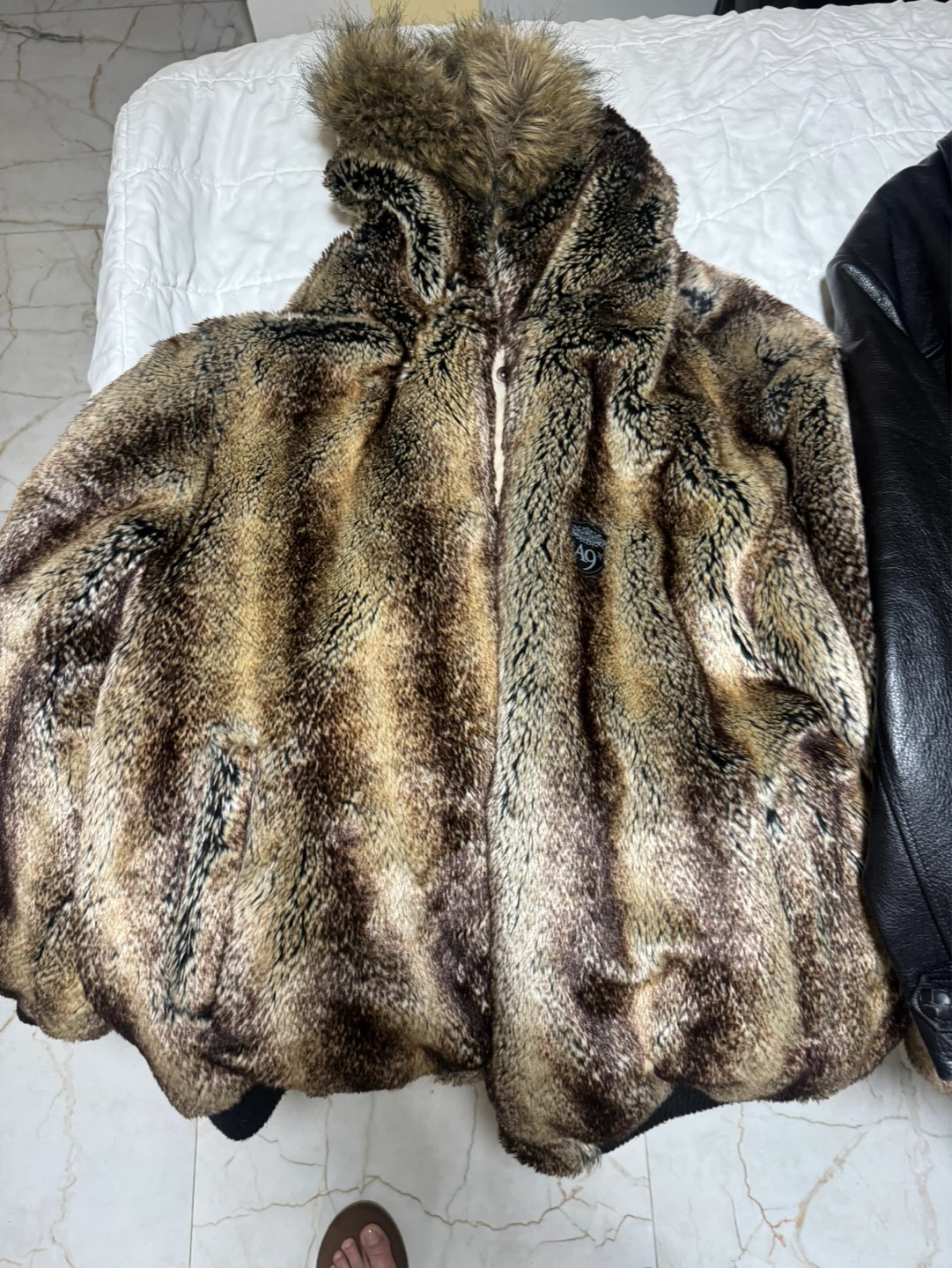 Akademiks Faux Fur Hooded Jacket - photo 2