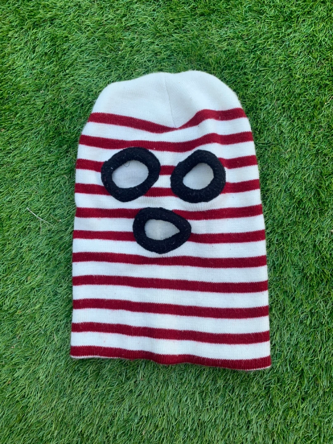 Striped Ski Mask fetish