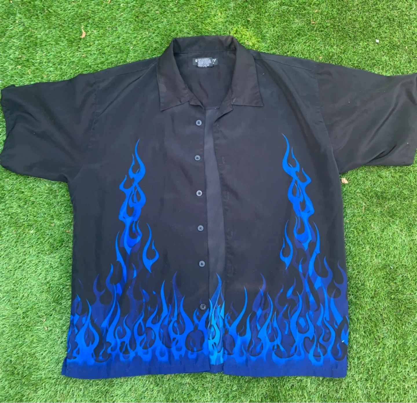 INDUSTRY SUPPLY CO. Y2k nu metal POLO SHIRT BAGGY
