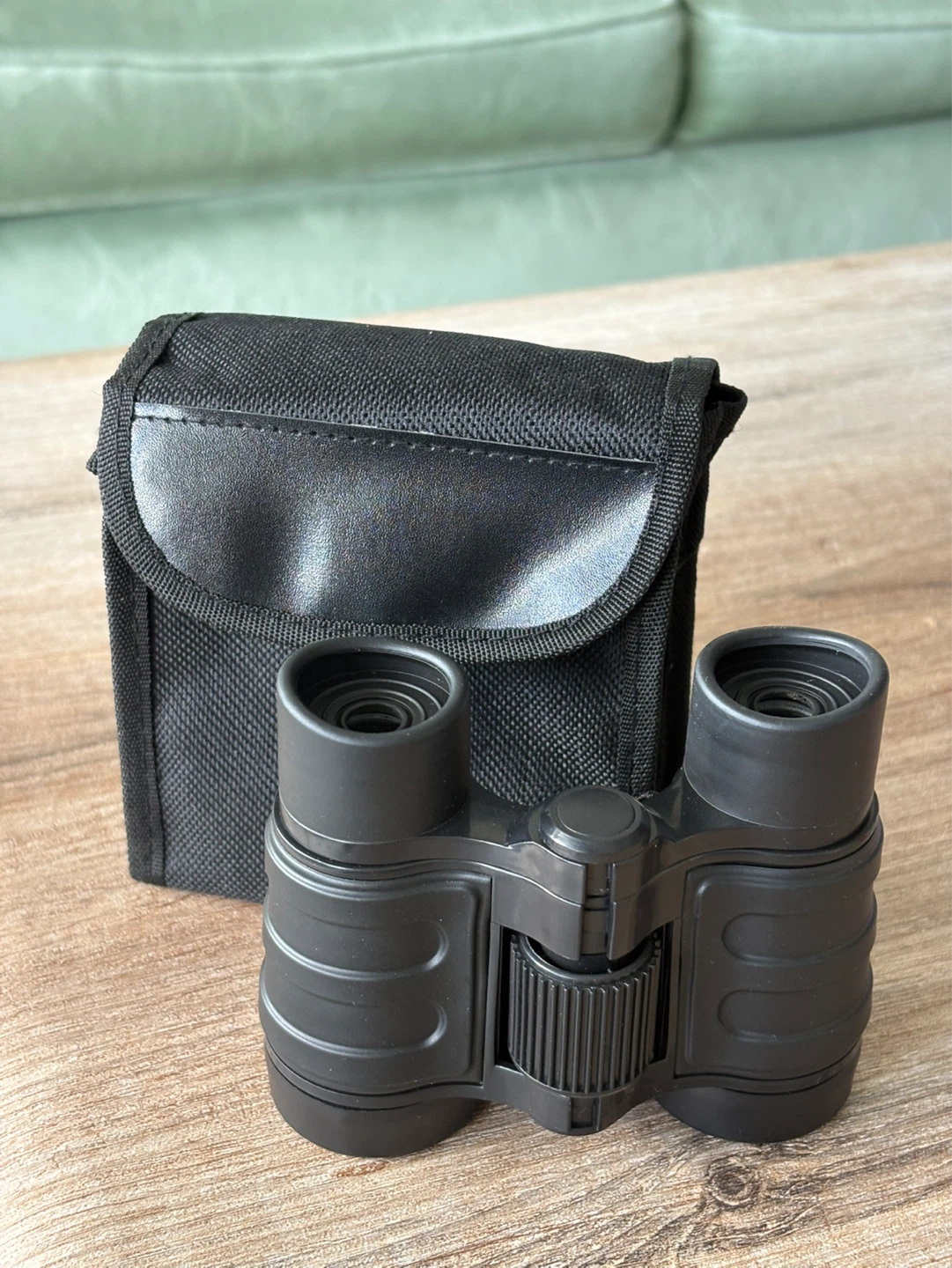 Black Binoculars with Carrying Case