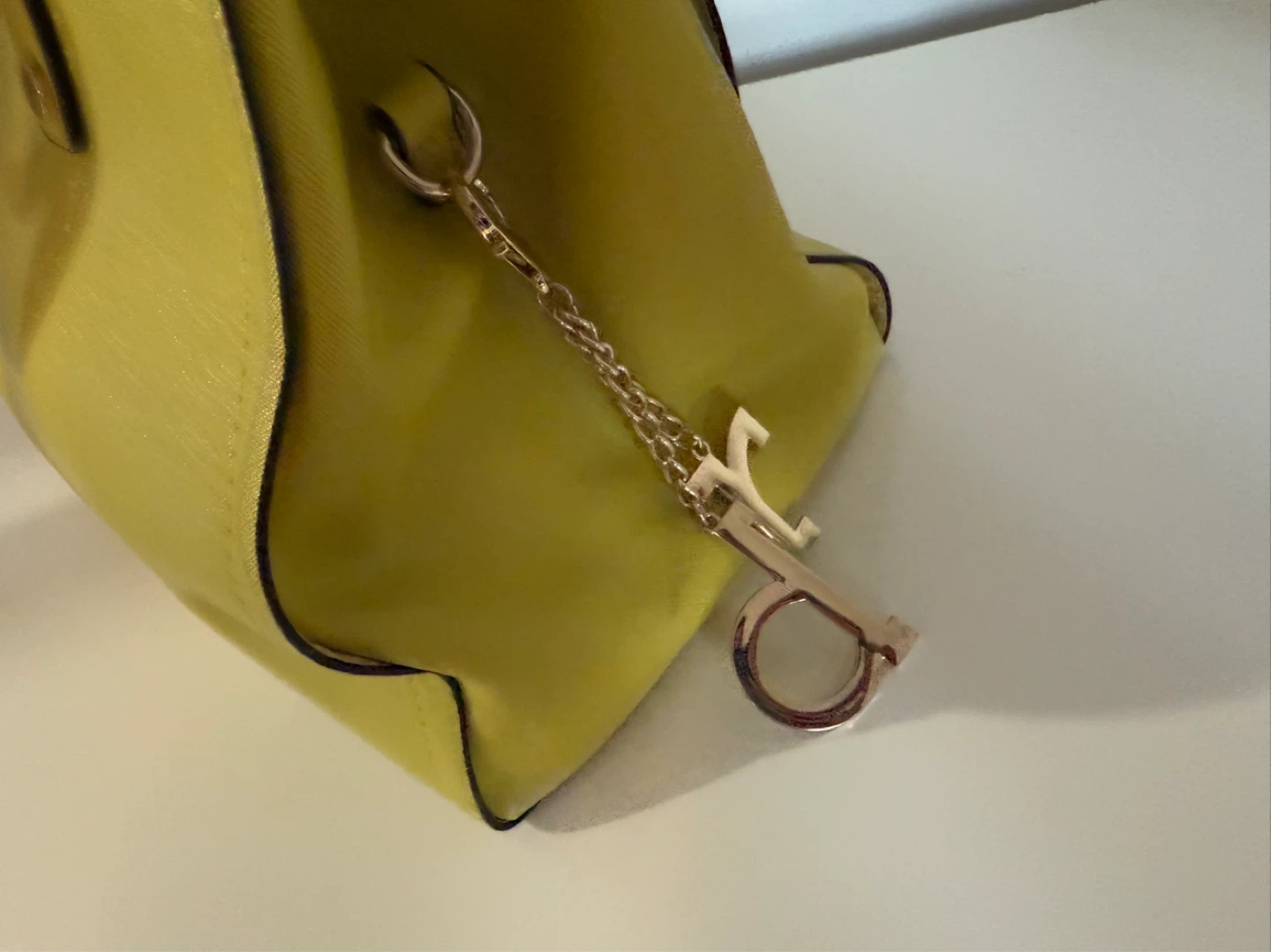 Lime Green Structured Satchel Handbag - photo 3