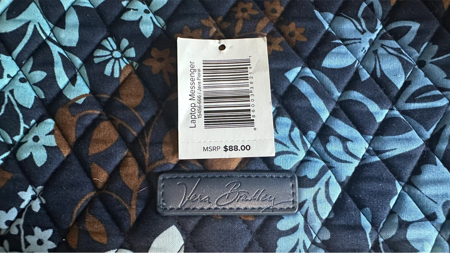 Vera Bradley Laptop Messenger Bag - Brand New - photo 2