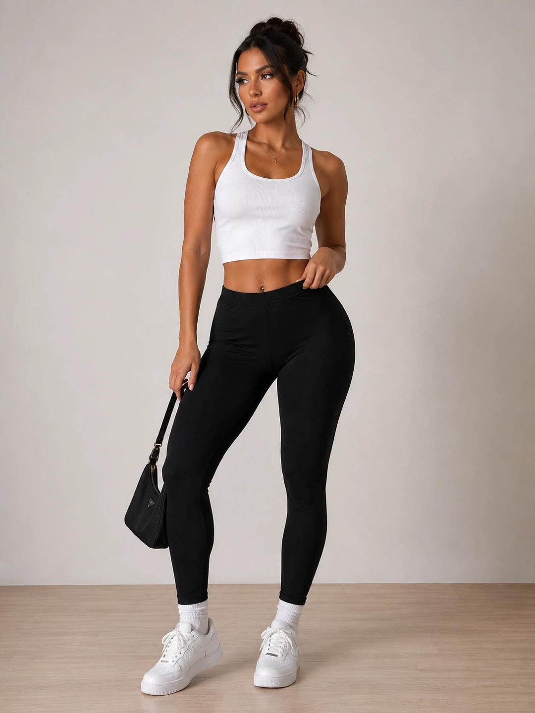 Black High-Waisted Leggings