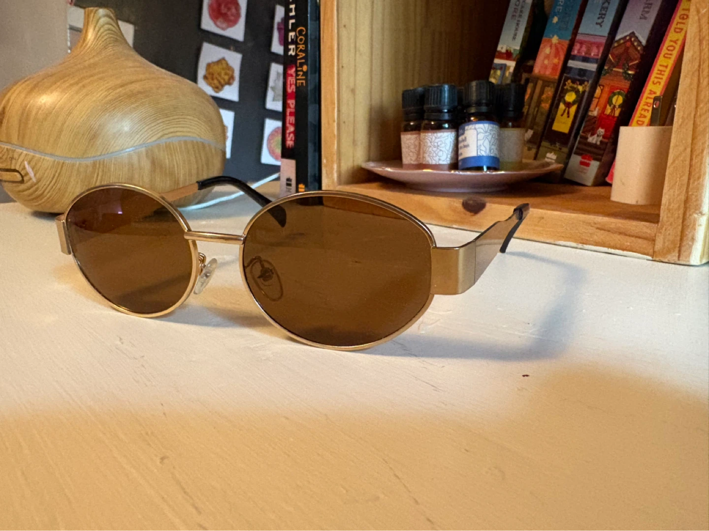 Gold Round Sunglasses - photo 3