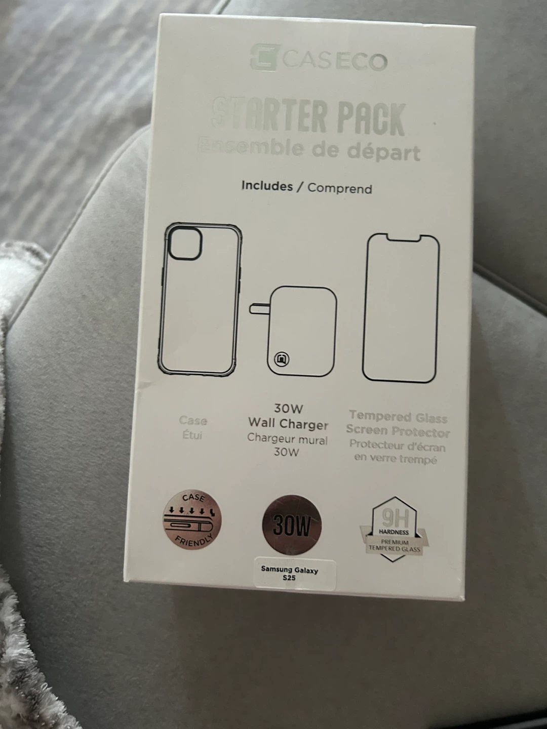 Open box not used Caseco Starter Pack for Samsung Galaxy S25