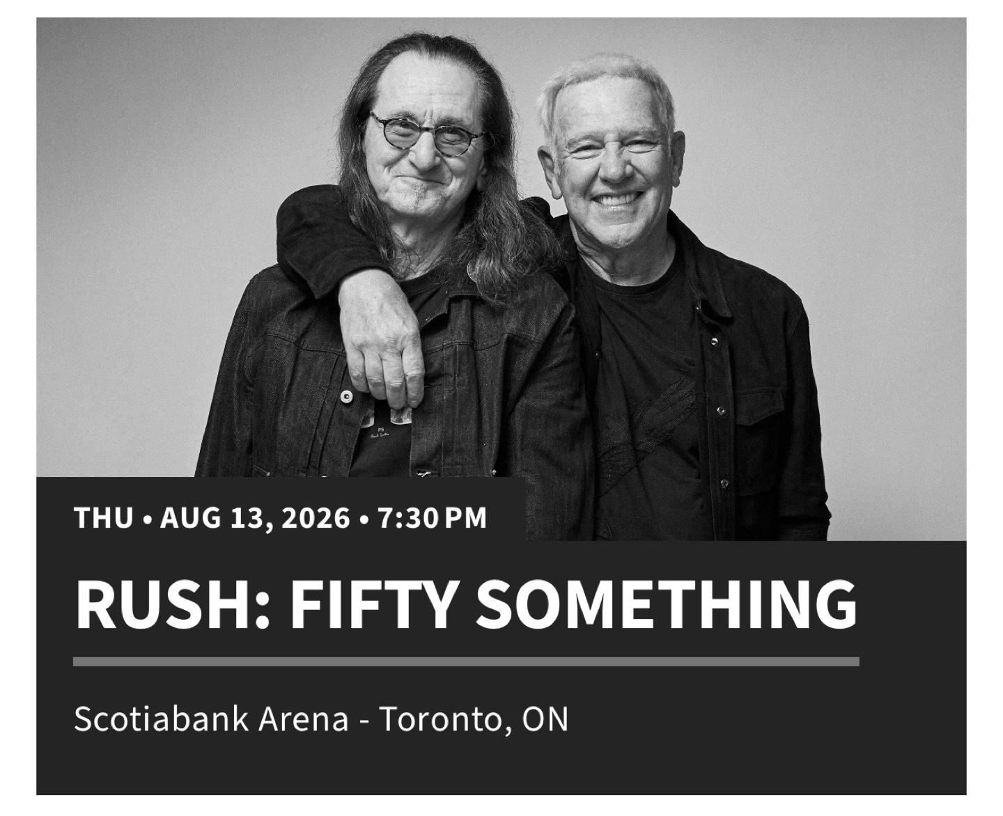 Rush: Fifty Something Tour Ticket