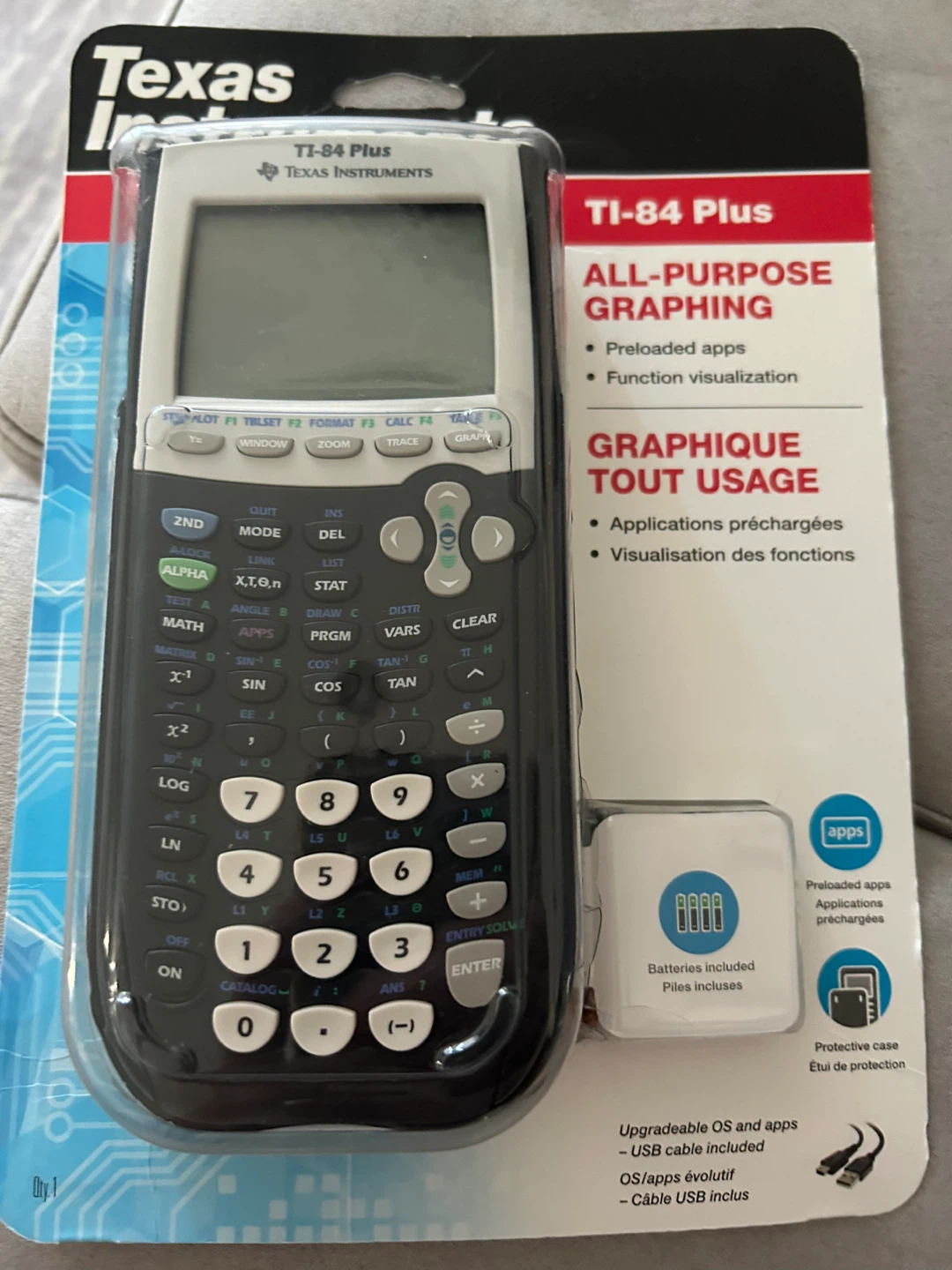 Open box not used Texas Instruments Graphing Calculator