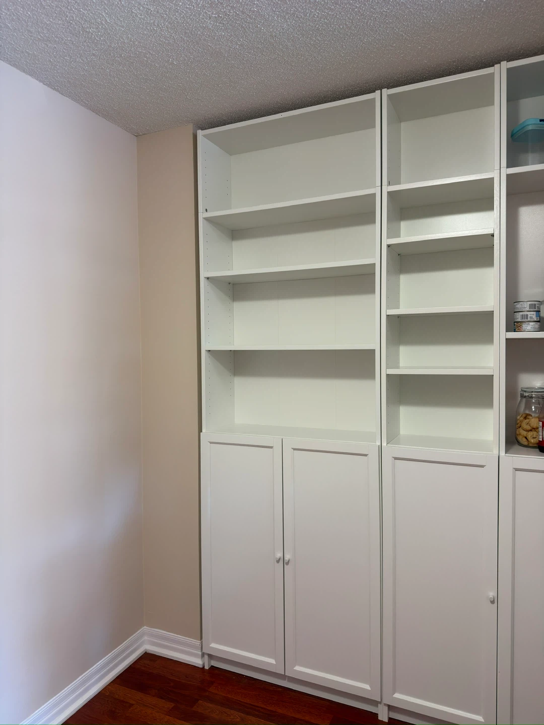 IKEA BILLY White Bookshelf with Cabinet Storage - photo 3