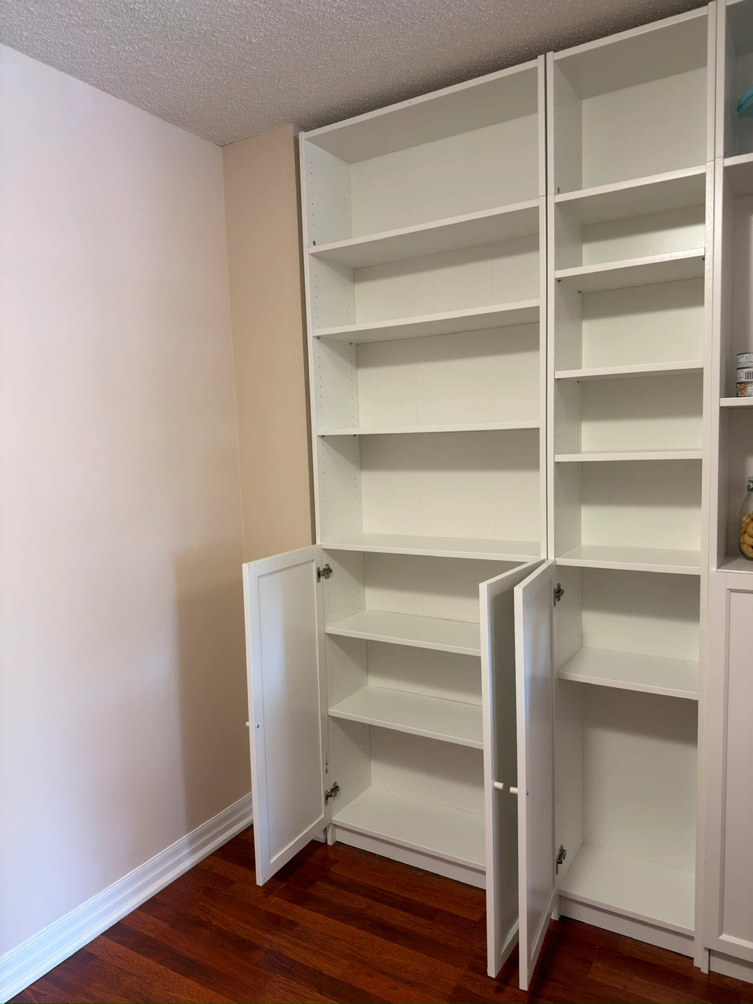 IKEA BILLY White Bookshelf with Cabinet Storage - photo 2